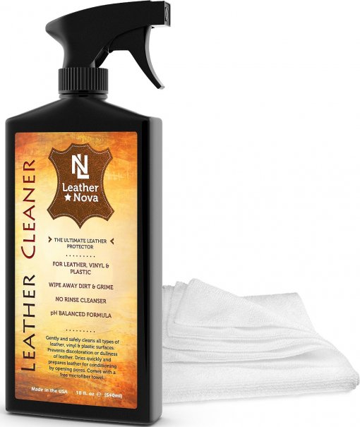 Black leather cleaner
